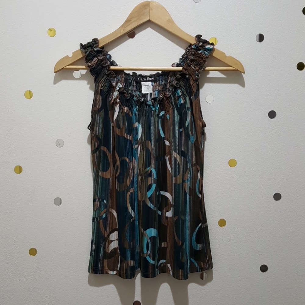 Sleeveless Multicolored Blouse